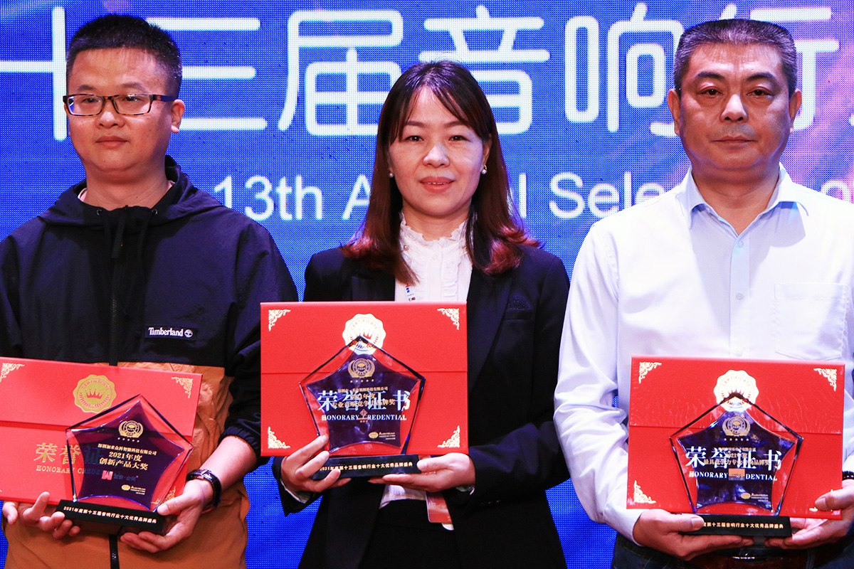 2021年度專業(yè)音響競(jìng)爭(zhēng)力品牌獎(jiǎng)